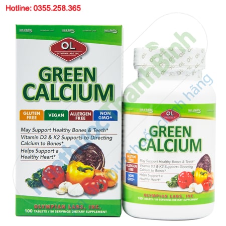 Green Calcium bổ sung canxi hữu cơ cho phụ nữ mang thai