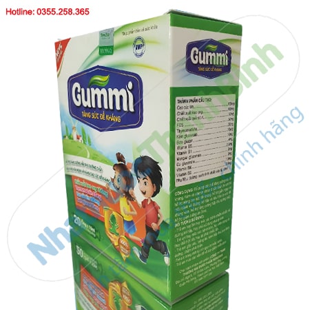 Siro Gummi tăng sức đề kháng giúp bé ăn ngon hộp 20 ống