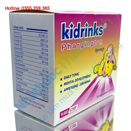 Kidrinks Phargington bổ sung vitamin và khoáng chất