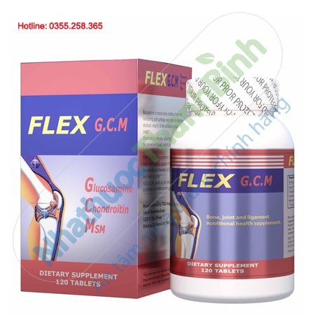 Flex G.c.m viên bổ khớp, hỗ trợ giảm viêm, thoái hóa khớp