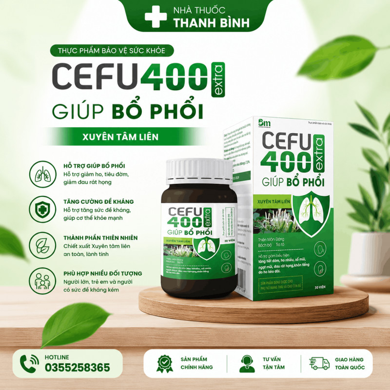 Mua Cefu 400 Extra chính hãng tại Nhà thuốc Thanh Bình