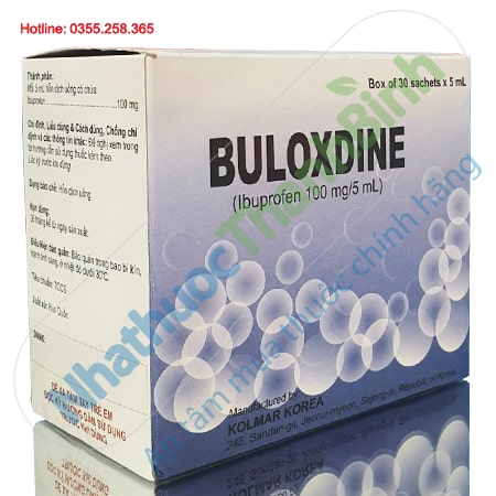 Buloxdine 100mg/5ml - Giảm đau hạ sốt