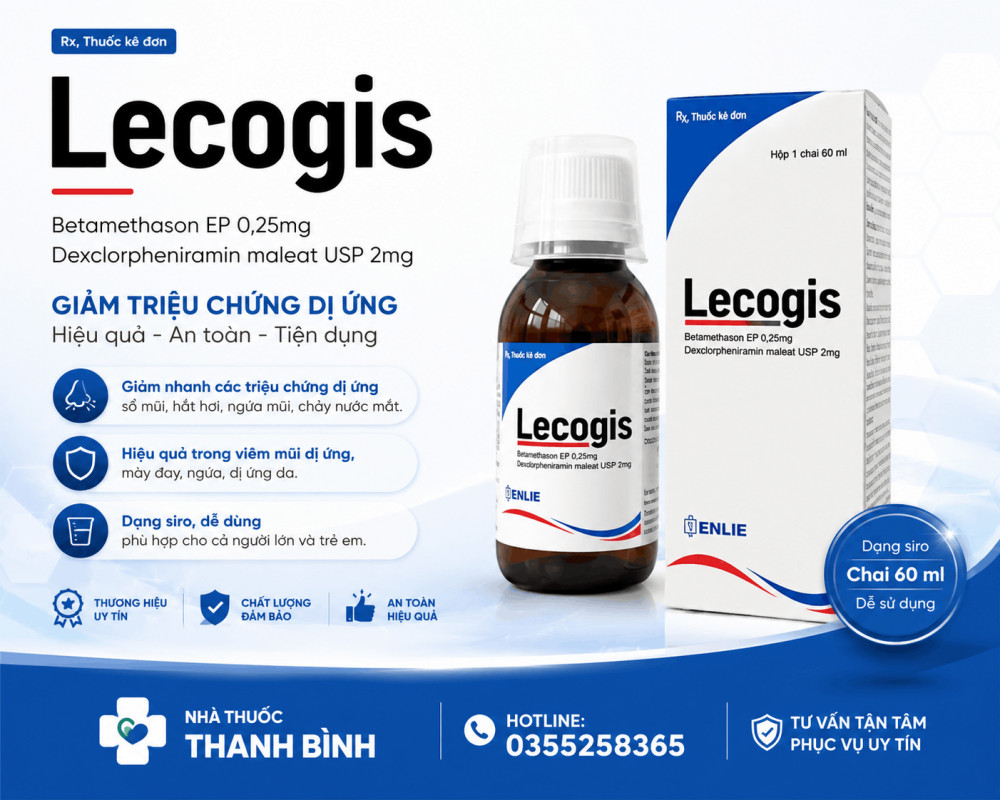 Mua Thuốc Lecogis chính hãng tại Nhà thuốc Thanh Bình