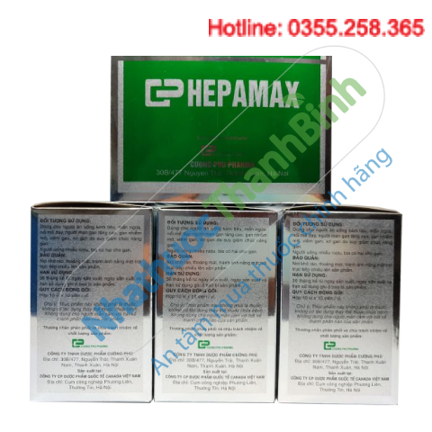 CP Hepamax Viên uống hỗ trợ chức năng gan & giải độc gan