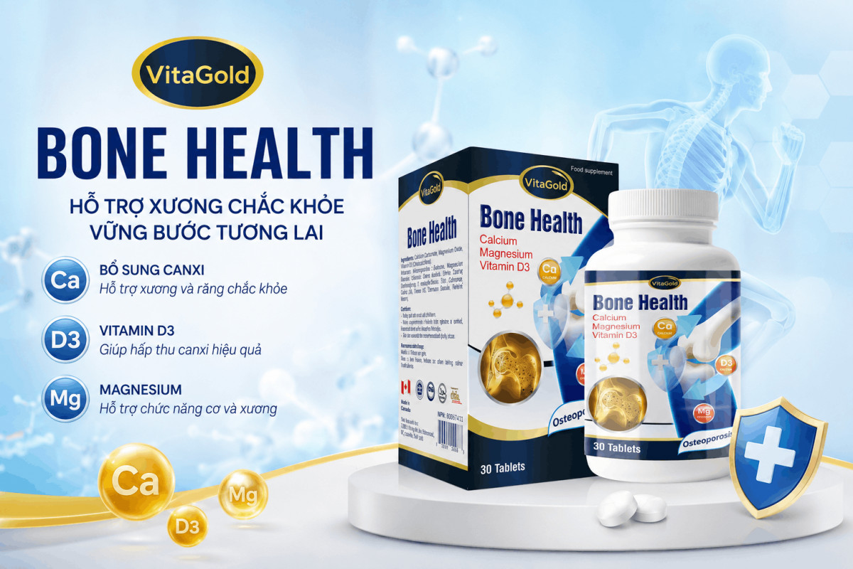 Viên Uống Canxi VitaGold Bone Health