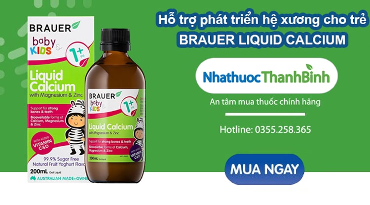 Mua Brauer Liquid Calcium chính hãng tại Nhà thuốc Thanh Bình
