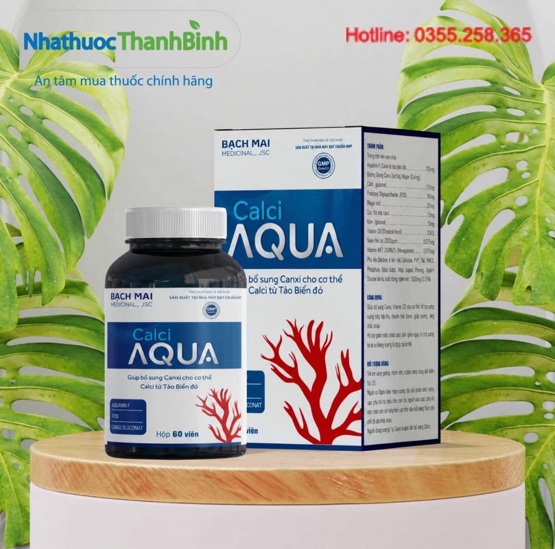 Calci Aqua dùng cho người có nhu cầu bổ sung Canxi, phụ nữ mang thai và cho con bú
