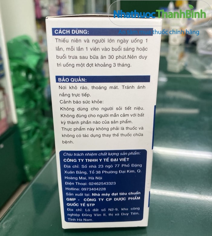 CalciNano Davico dùng cho thiếu niên và người lớn có nhu cầu canxi cao