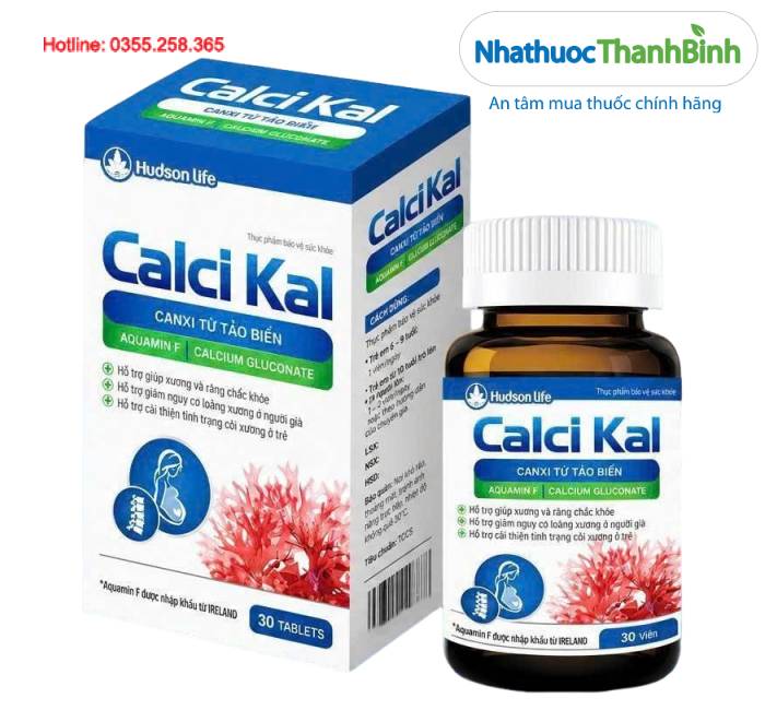 Calci Kal bổ sung canxi với Vitamin D3 và K2 MK7, hỗ trợ xương và răng chắc khỏe