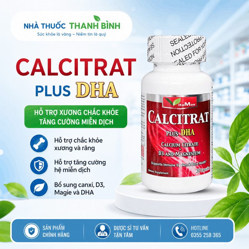 Mua viên uống Calcitrat chính hãng tại Nhà thuốc Thanh Bình