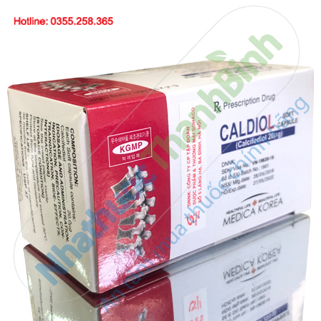 Thuốc Caldiol phòng ngừa và điều trị bệnh còi xương, loãng xương