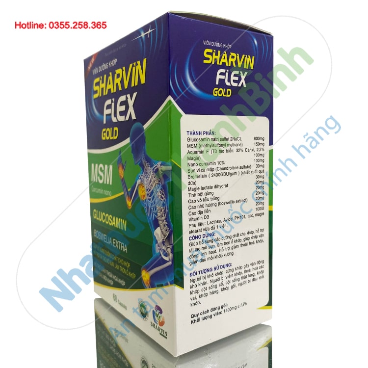 Viên dưỡng khớp Shavin Flex Gold hỗ trợ tái tạo sụn khớp