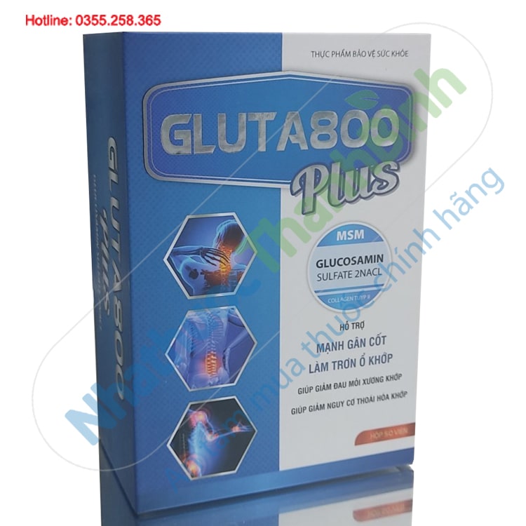 Gluta800 Plus hỗ trợ giảm nguy cơ thoái hóa khớp hiệu quả