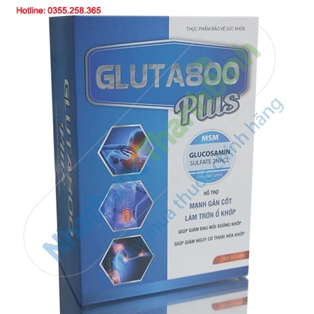 Gluta800 Plus hỗ trợ giúp giảm đau mỏi xương khớp
