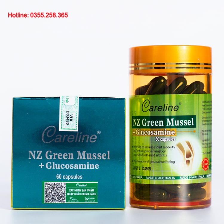 NZ Green Mussel Glucosamine hỗ trợ giảm đau nhức xương khớp