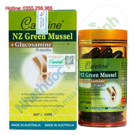 Khớp vẹm xanh NZ Green Mussel hỗ trợ giảm sưng đau nhức xương khớp