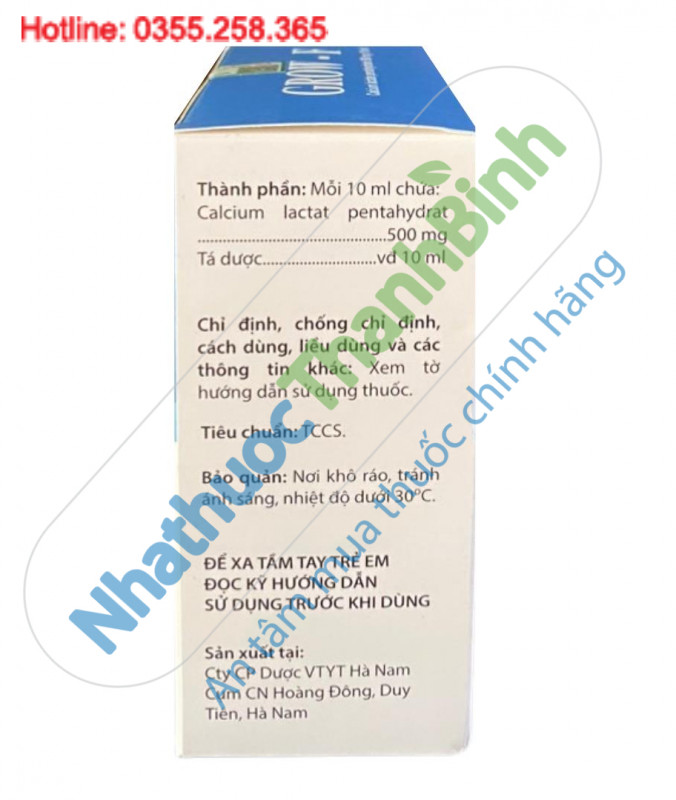 Grow F Giải pháp bổ sung calci cho trẻ còi xương, thanh thiếu niên tăng trưởng nhanh và người loãng xương