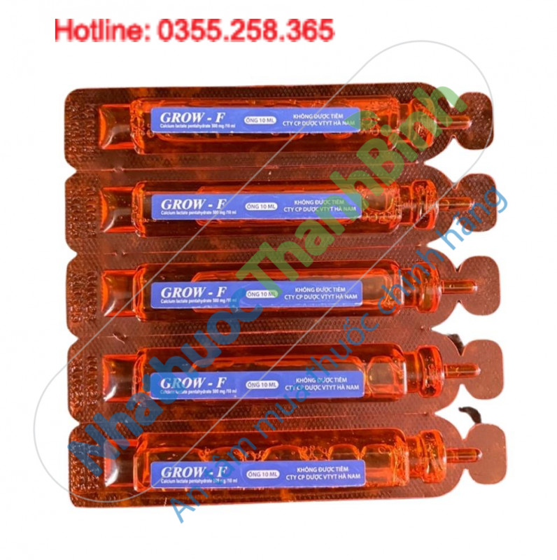 Thuốc Grow F Hanapharm bổ sung calci, hỗ trợ xương chắc khỏe cho phụ nữ mang thai, cho con bú và người sau mãn kinh
