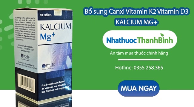 Mua Kalcium Mg+ chính hãng tại Nhà thuốc Thanh Bình