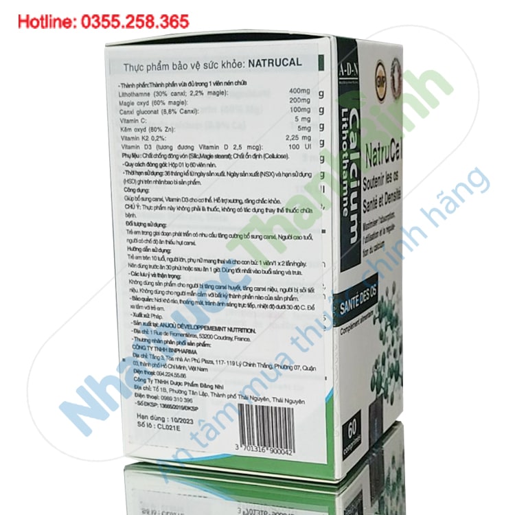 NuatruCal bổ sung canxi nguồn gốc thực vật tốt cho sức khỏe