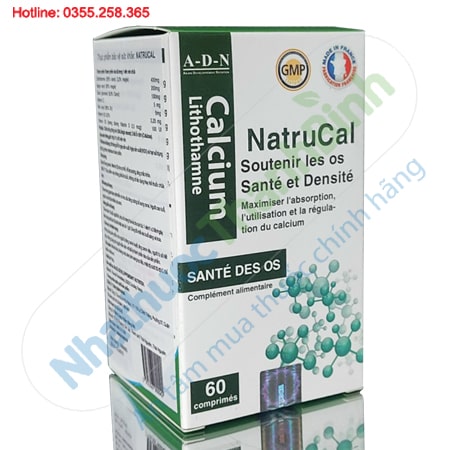 Viên uống NatruCal nhập khẩu Pháp bổ sung canxi và vitamin D3