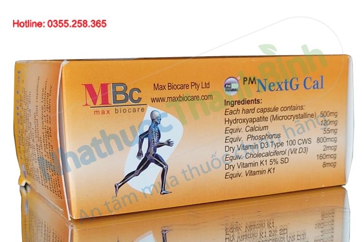 Viên uống NextG Cal bổ sung canxi cho bà bầu, người cao tuổi