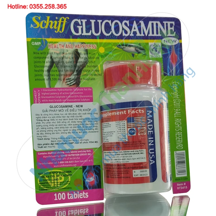 Viên bổ khớp Schiff Glucosamine 1500mg Vip chính hãng Mỹ