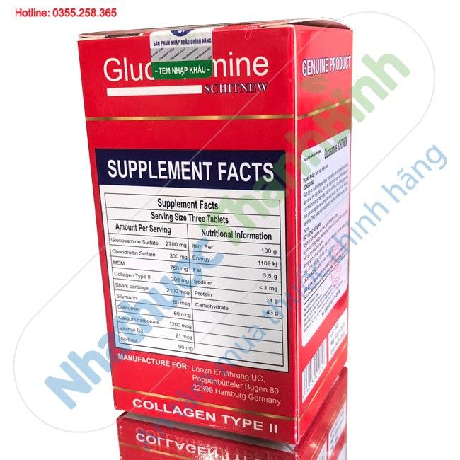 Glucosamine Schitnew 2700mg - Viên uống bổ khớp nhập khẩu Đức