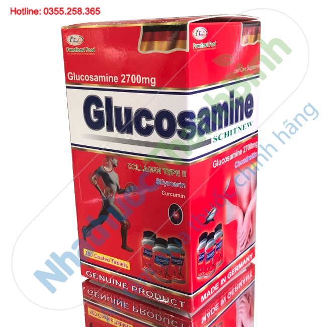 Glucosamine Schitnew 2700mg Đức hộp 100 viên hỗ trợ điều trị xương khớp