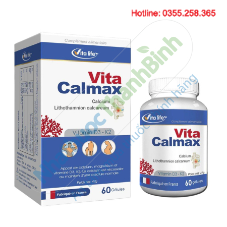 Vita Calmax+ Giải pháp tổng hợp bổ sung canxi, magie, vitamin D3 & K2 cho khung xương khỏe mạnh