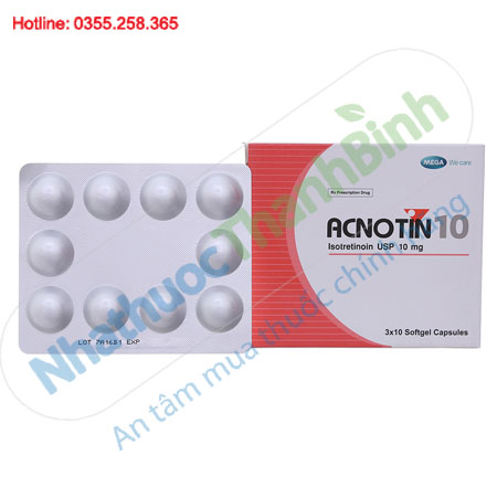 Acnotin 10 - Thuốc trị mụn trứng cá