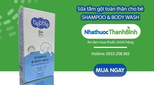 Mua Bebble Shampoo & Body Wash chính hãng tại Nhà thuốc Thanh Bình