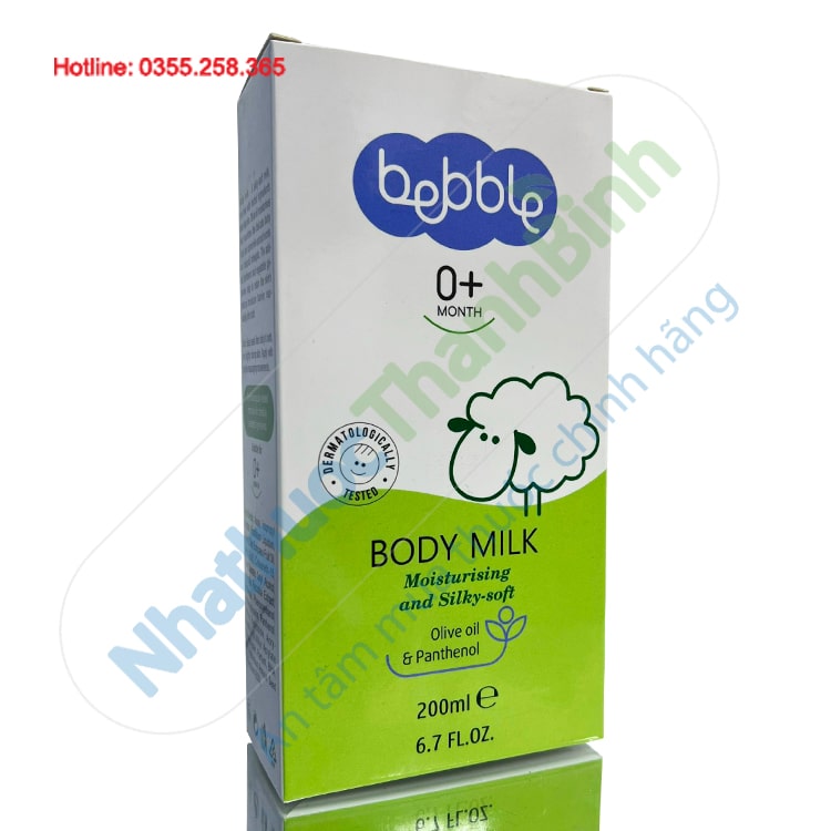 Sữa dưỡng ẩm toàn thân Bebble Body Milk 200ml