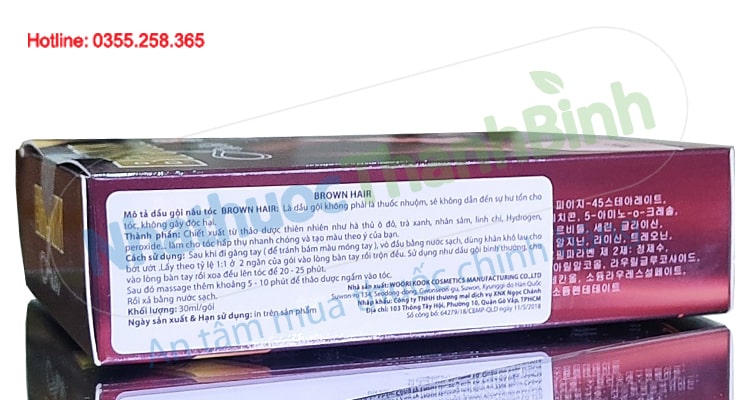 Dầu gội nâu tóc Brown Hair gói 30ml