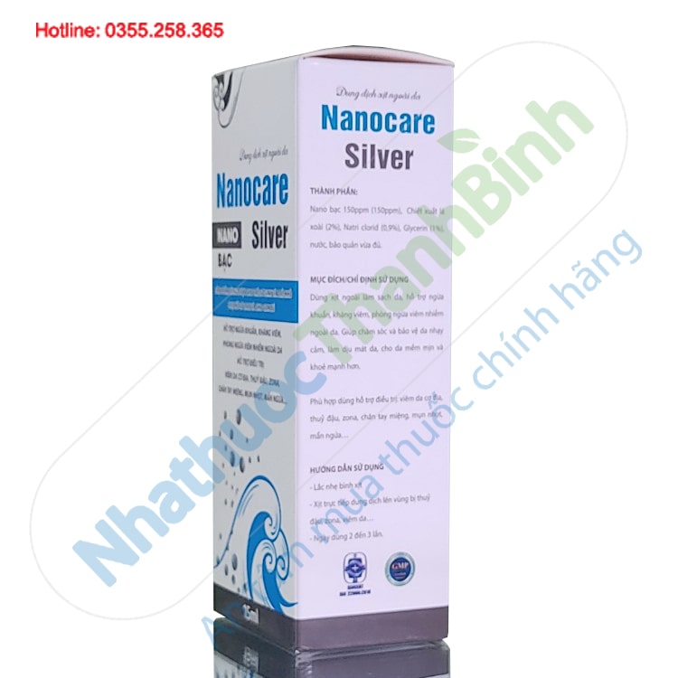 Dung dịch xịt ngoài da Nanocare Nano Silver 15ml