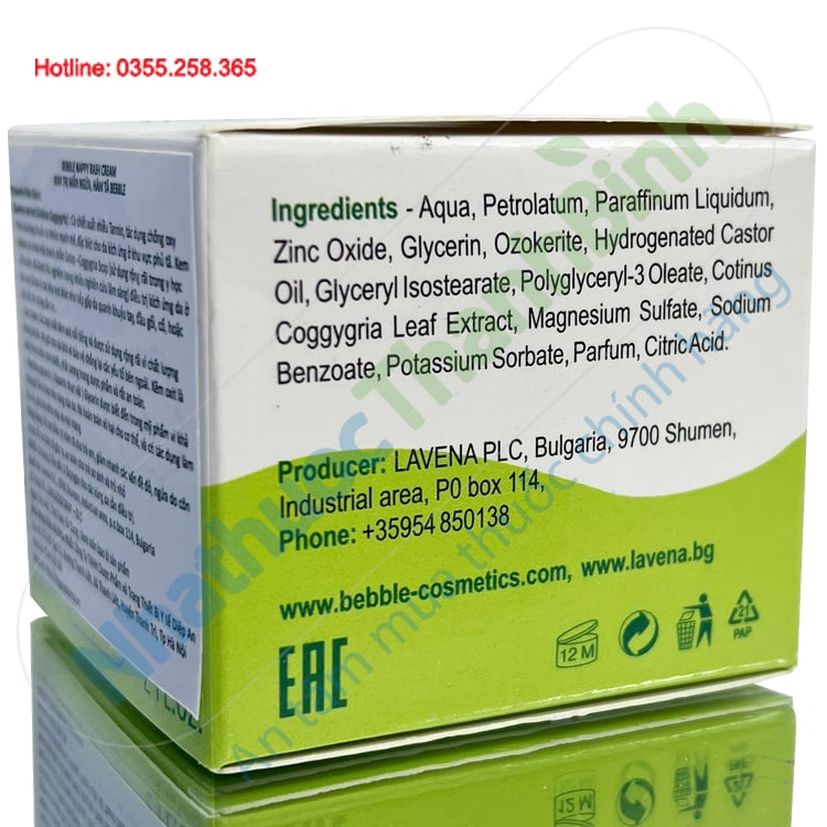 Sản phẩm chứa thành phẩn tự nhiên an toàn cho trẻ sơ sinh và trẻ nhỏ