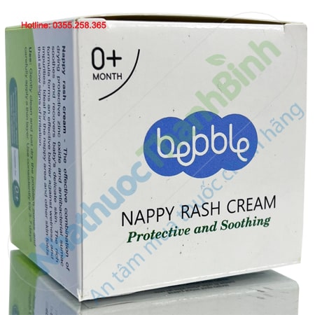 Kem trị mẩn ngứa hăm tã Bebble Nappy Rash Cream