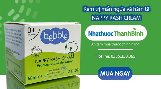Mua Bebble Nappy Rash cream chính hãng tại Nhà thuốc Thanh Bình