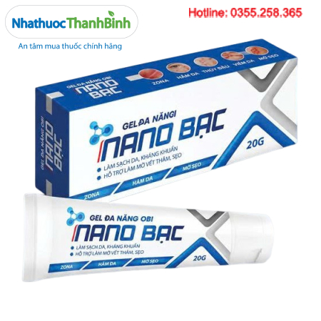 GEL ĐA NĂNG OBI NANO BẠC – Làm sạch da, kháng khuẩn, hỗ trợ làm mờ thâm sẹo
