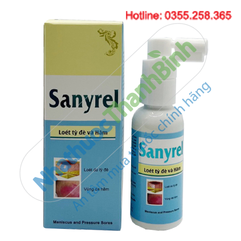 Sanyrel xịt loét tỳ đè và hăm an toàn cho trẻ sơ sinh
