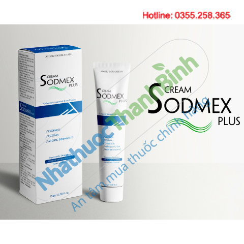 Sodmex Plus kem bôi ngoài da hỗ trợ điều trị viêm da, chàm sữa cho trẻ em