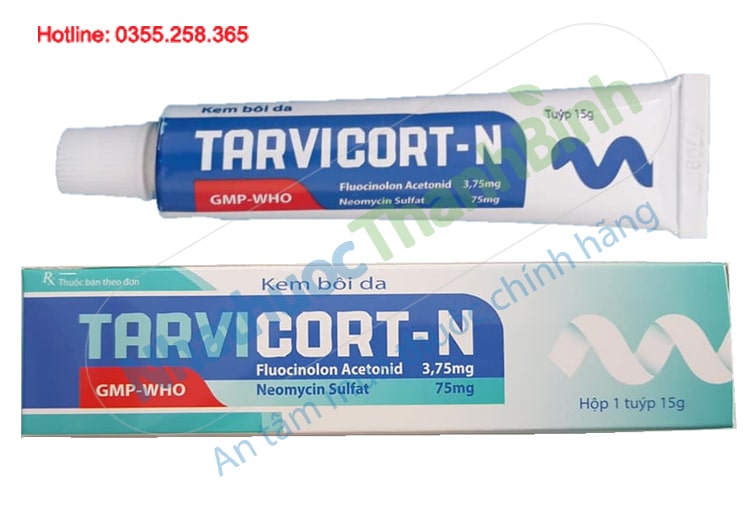 Thuốc bôi điều trị bệnh ngoài da Tarvicort-N tuýp 15g