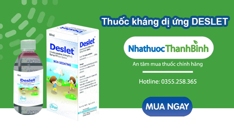Mua thuốc Deslet chính hãng với giá tốt tại Nhà thuốc Thanh Bình