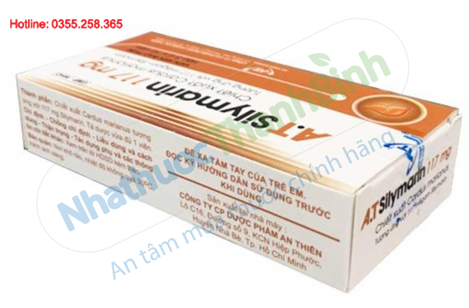 Thuốc A.T Silymarin 117mg, bảo vệ gan, giải độc gan hiệu quả