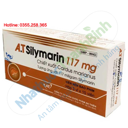 Thuốc A.T Silymarin 117mg hỗ trợ điều trị bệnh viêm gan mạn tính