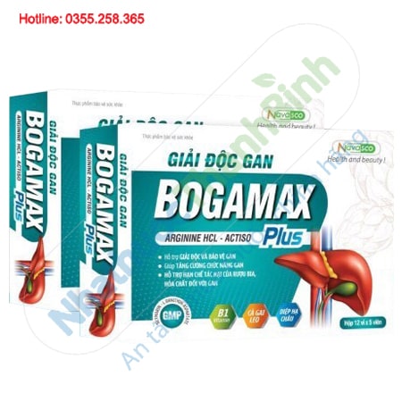 Giải độc gan Bogamax Plus hỗ trợ bảo vệ tăng cường chức năng gan
