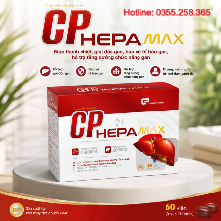 CP Hepa Max – Hỗ Trợ Thanh Nhiệt Giải Độc Gan, Bảo Vệ Tế Bào Gan Và Tăng Cường Chức Năng Gan