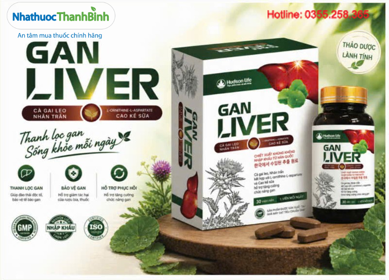 Thành phần Gan Liver hỗ trợ chức năng gan cho người thường xuyên uống bia rượu