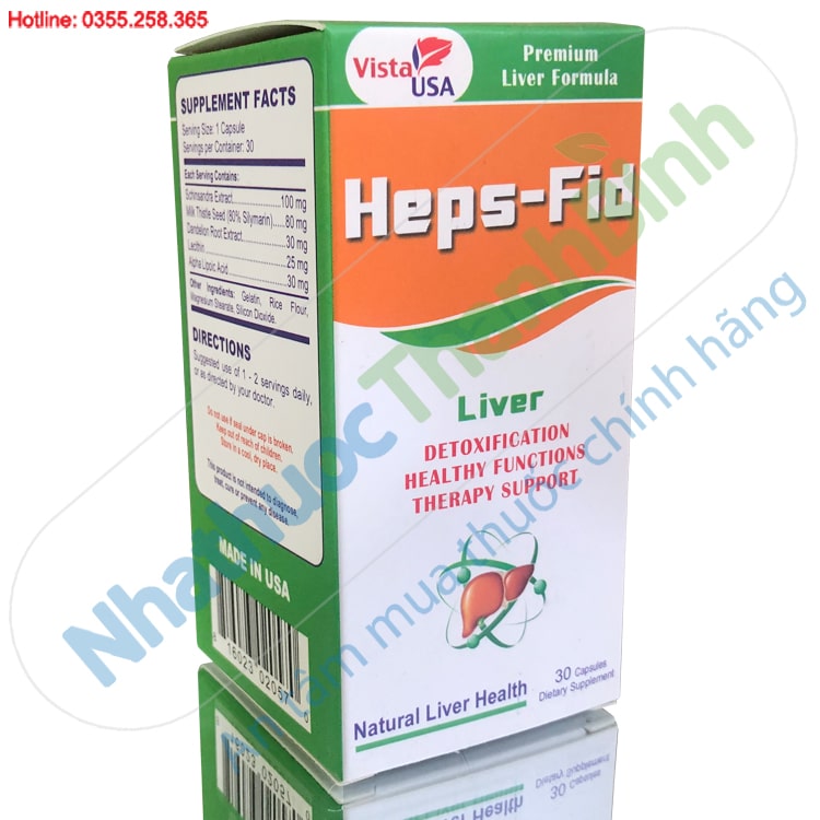 Heps-Fid Vista USA hỗ trợ tăng cường chức năng gan