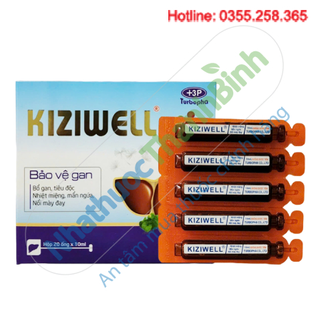 Kiziwell hỗ trợ bảo vệ gan giảm nhiệt miệng mẩn ngứa mề đay